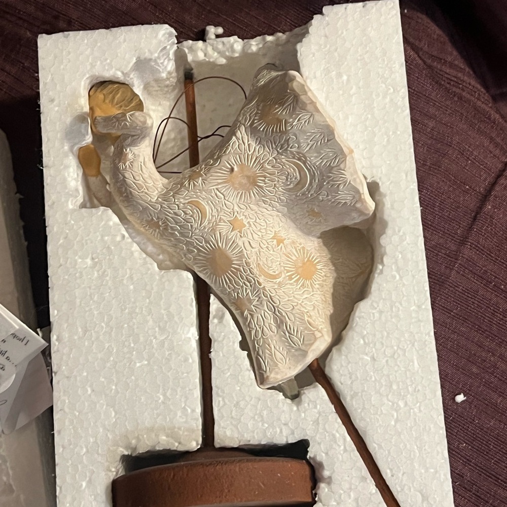 Elegant Cream Angel Sculpture